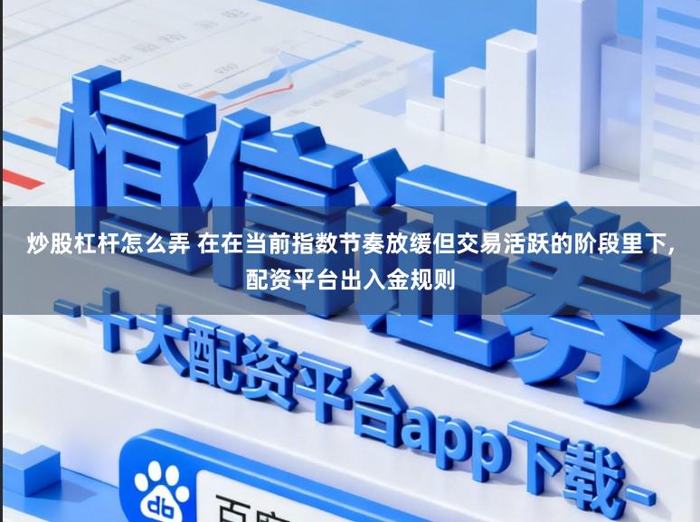 炒股杠杆怎么弄 在在当前指数节奏放缓但交易活跃的阶段里下,配资平台出入金规则