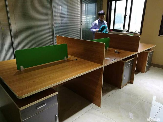 【图】合肥销售 铝合金隔断办公桌 四人位组合办公桌 隔断桌 屏风桌